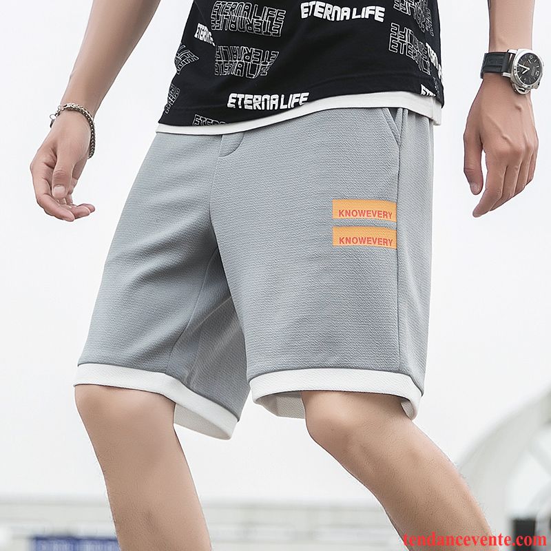 Shorts Homme Shorti Tendance Plage Décontractée Sport Été Gris