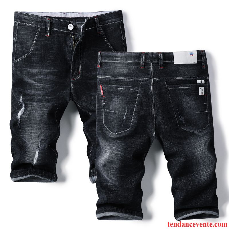 Shorts Homme Shorti Été Pantalon Légère Baggy Slim Bleu