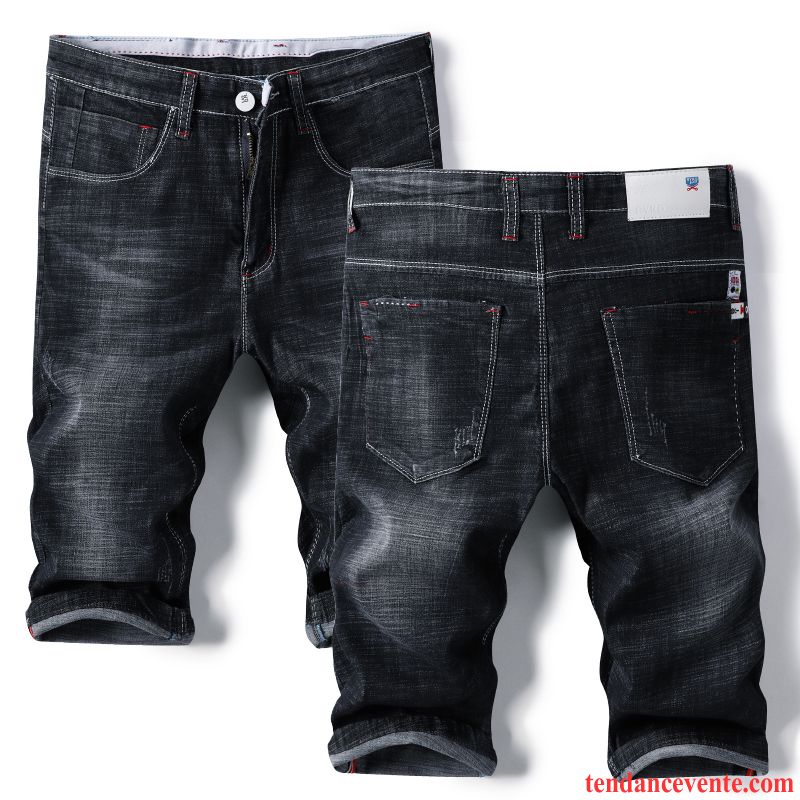 Shorts Homme Shorti Été Pantalon Légère Baggy Slim Bleu