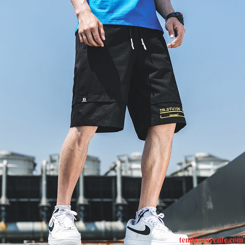 Shorts Homme Tendance Bureau Sport Été Décontractée Baggy Gris