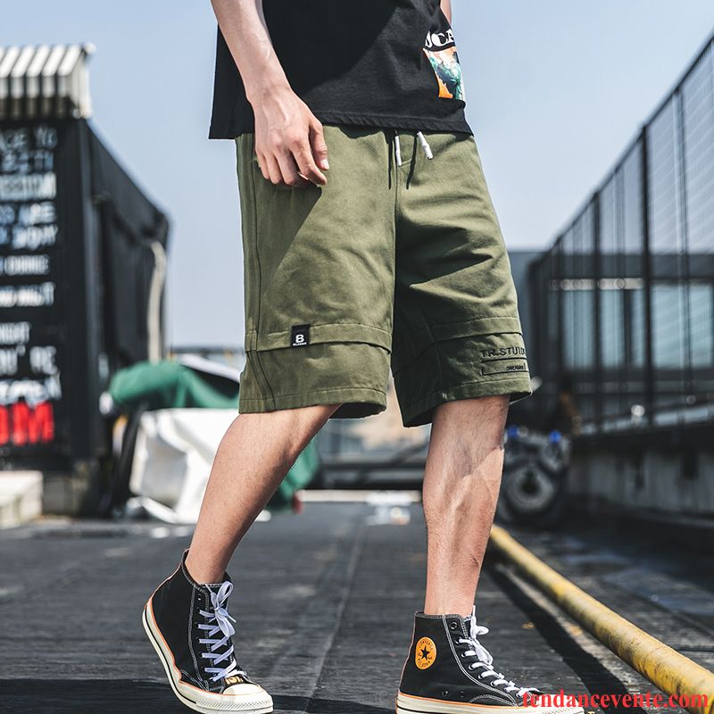 Shorts Homme Tendance Bureau Sport Été Décontractée Baggy Gris