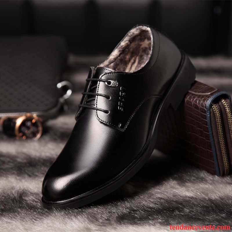 Soldes Bottines Cuir Homme Basse Offre Spéciale Pointe Pointue Cuir Véritable Entreprise Décontractée Printemps Laçage Respirant Homme Angleterre Pensée Vente