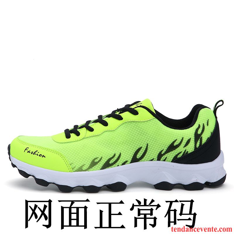 Soldes Chaussures De Running Sport Léger Fantaisie Étudiant Cushioning Femme Homme Printemps Chaussures De Course Brun