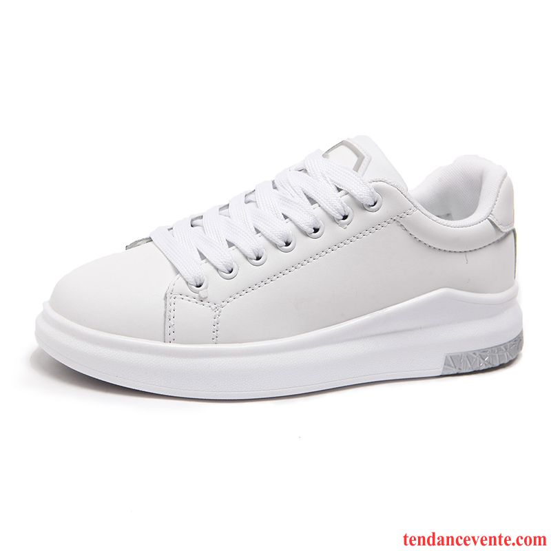 Soldes Chaussures Femme Décontractée Printemps Tous Les Assortis Tendance Femme Étudiant Sport Blanc Velcro Ambre