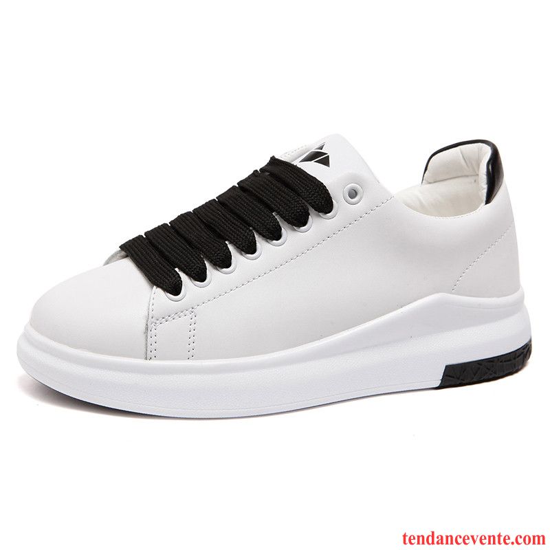 Soldes Chaussures Femme Décontractée Printemps Tous Les Assortis Tendance Femme Étudiant Sport Blanc Velcro Ambre