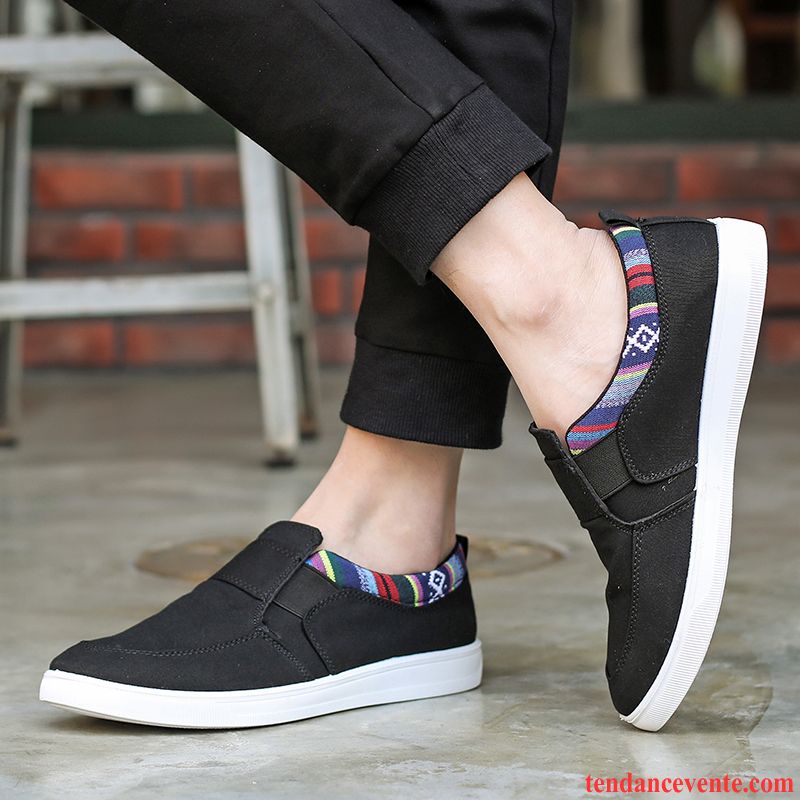 Soldes Chaussures Homme Sport Décontractée Toile Adolescent Étudiant Tendance Paresseux Homme Printemps Vente