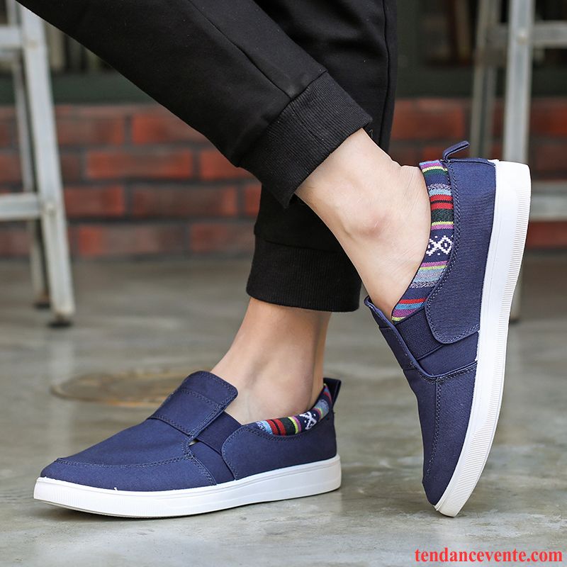 Soldes Chaussures Homme Sport Décontractée Toile Adolescent Étudiant Tendance Paresseux Homme Printemps Vente