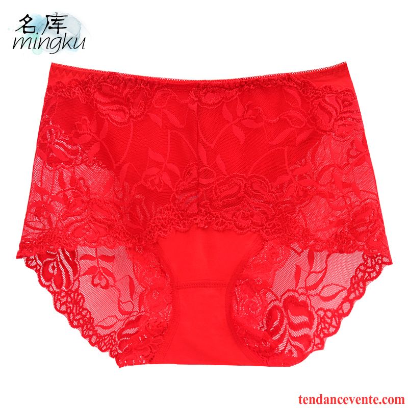 Sous-vêtements Large Lin Femme Taillissime Elastique Dentelle Sexy Dame Tomate