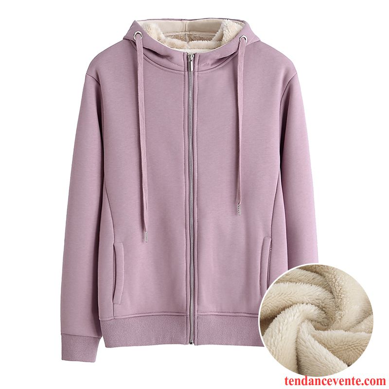 Sweat À Capuche Femme Baggy Renforcé Cardigan Pardessus Hoodies Une Veste Noir