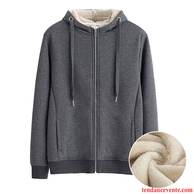 Sweat À Capuche Femme Baggy Renforcé Cardigan Pardessus Hoodies Une Veste Noir