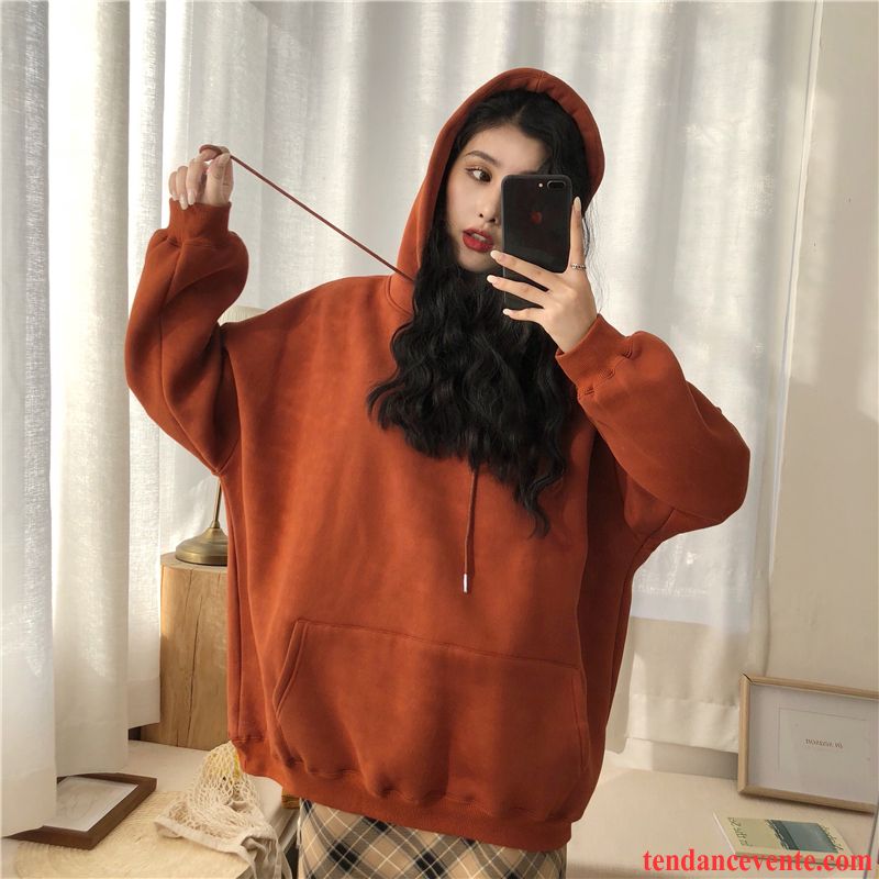 Sweat À Capuche Femme Hoodies Longues Renforcé Pardessus L'automne Une Veste