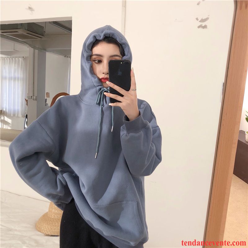 Sweat À Capuche Femme Hoodies Longues Renforcé Pardessus L'automne Une Veste