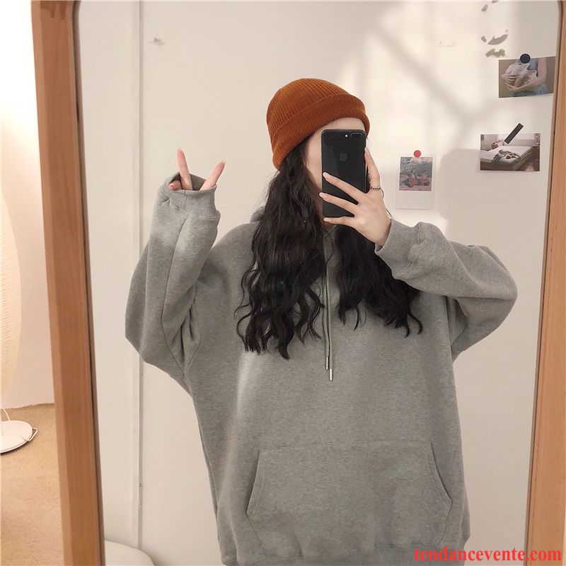 Sweat À Capuche Femme Hoodies Longues Renforcé Pardessus L'automne Une Veste