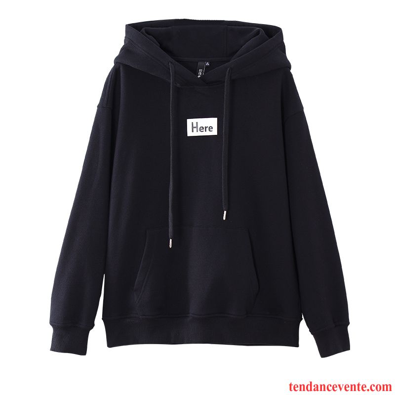 Sweat À Capuche Femme Pullovers Plus De Velours Hoodies Longues Baggy Une Veste