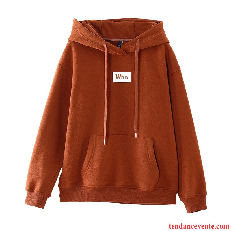 Sweat À Capuche Femme Pullovers Plus De Velours Hoodies Longues Baggy Une Veste