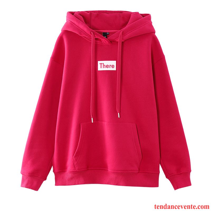 Sweat À Capuche Femme Pullovers Plus De Velours Hoodies Longues Baggy Une Veste