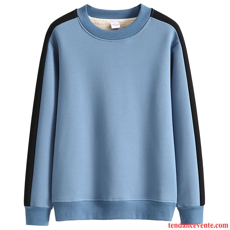 Sweat À Capuche Femme Renforcé Tendance Plume Chauds Hiver Pullovers Bleu Noir