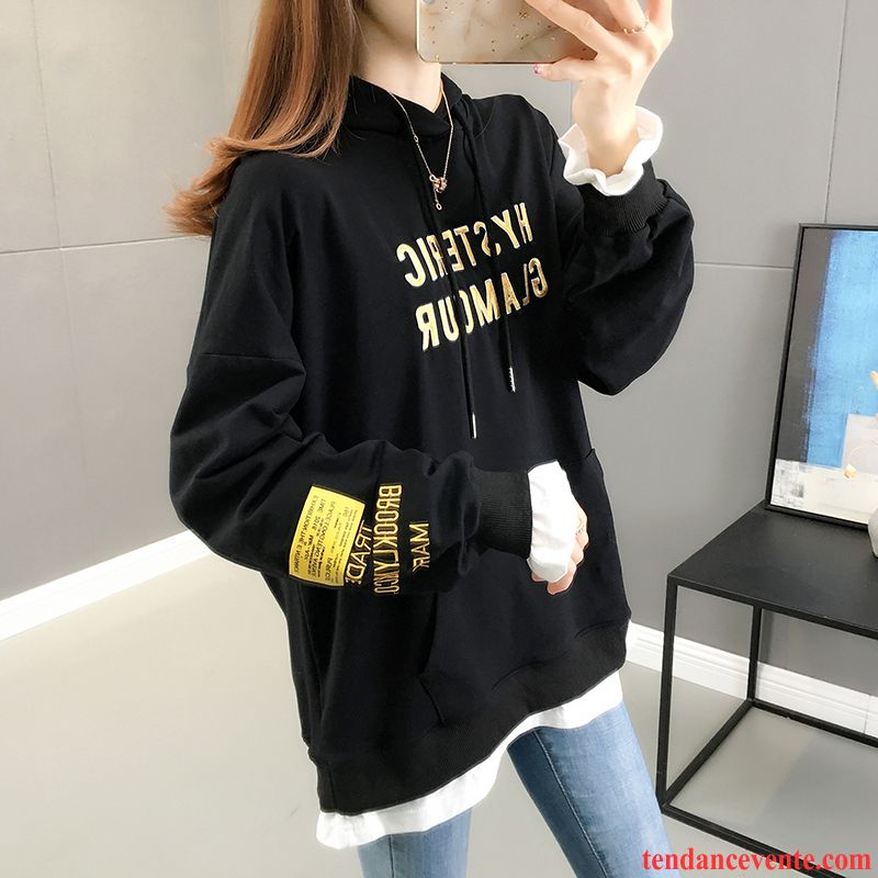 Sweat À Capuche Femme Tendance Hoodies Une Veste Pardessus Baggy Printemps