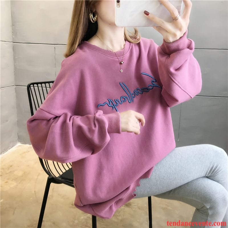 Sweat À Capuche Femme Une Veste Légère Taillissime L'automne Pullovers Tous Les Assortis Bleu