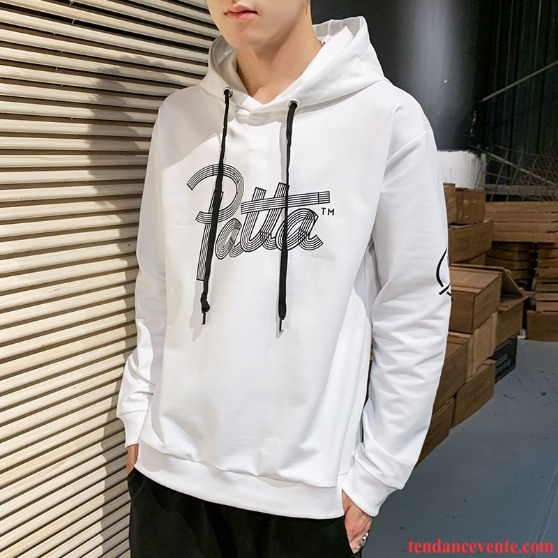 Sweat À Capuche Homme L'automne Décontractée Baggy Pardessus Beau Tendance Jaune