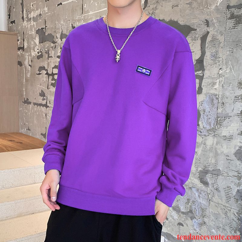 Sweat À Capuche Homme Longues Baggy Pardessus Décontractée Une Veste Beau Violet