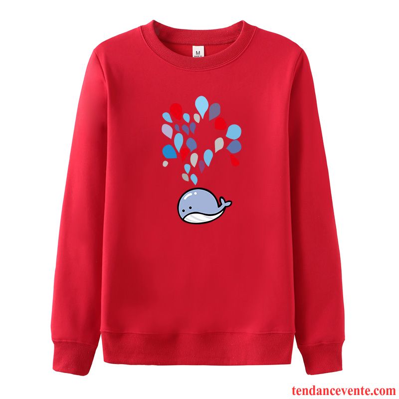 Sweat À Capuche Homme Pullovers Chauds Plus De Velours Pardessus Chemise En Bas Étudiant Noir