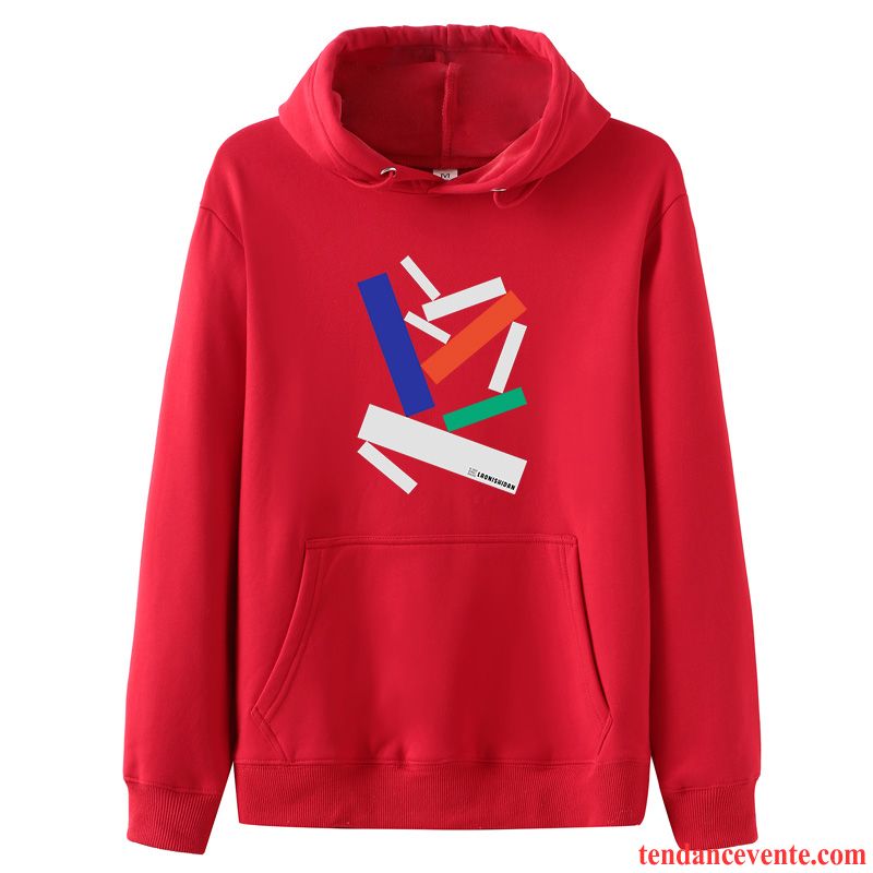 Sweat À Capuche Homme Pullovers Plus De Velours Étudiant Bleu Chauds Hoodies