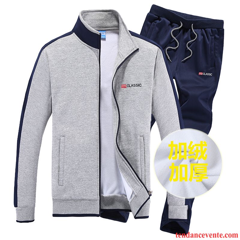 Sweatshirts D Hiver Homme Fantaisie Homme Plus De Velours Deux-pièces Dame Ensemble Sport Printemps Décontractée L'automne Sweatshirt Renforcé Hiver De Plein Air Blé