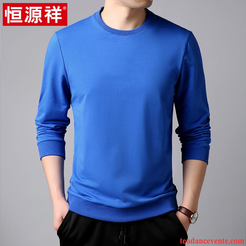 Sweatshirts Homme Bleu Turquoise Homme Décontractée Légère Noir Impression Tendance Printemps Col Rond Pure Une Veste L'automne Longues Hoodies Jaune