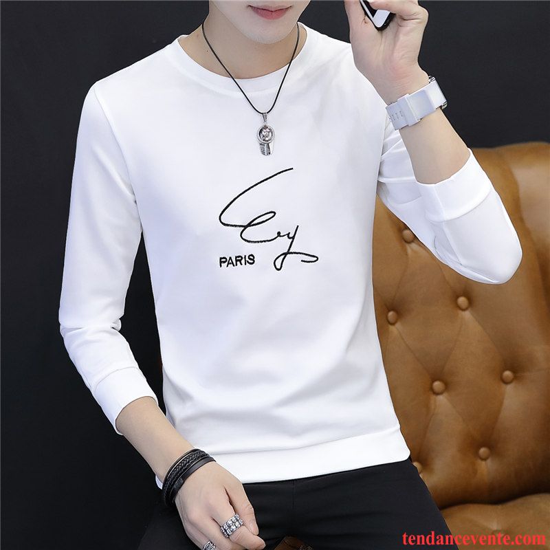 Sweatshirts Homme En Ligne Jeunesse L'automne Hoodies Pardessus Blanc Longues Tendance Une Veste Printemps Homme Chemise En Bas