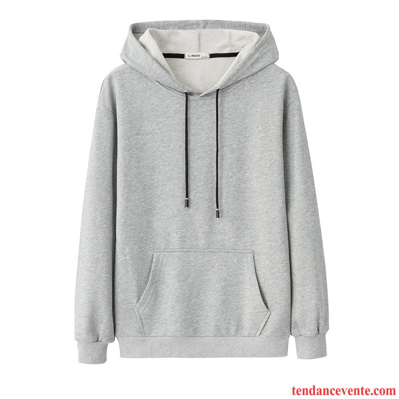 Sweatshirts Homme Sport Tendance Printemps Hoodies Homme Capuche Fantaisie Pure Décontractée Coton Bio Bleu Tomate Soldes