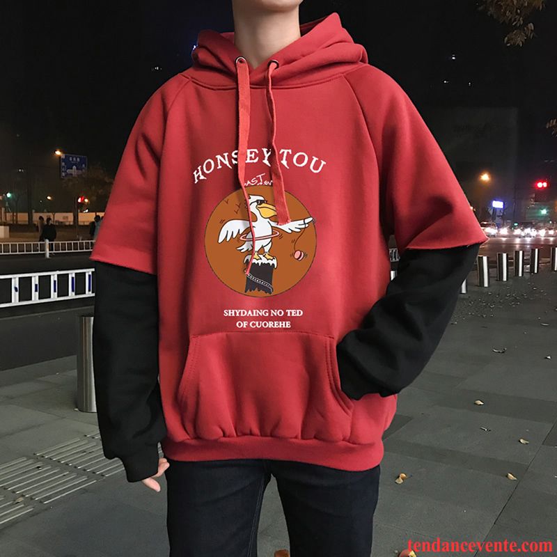 Sweatshirts Rouge Et Blanche Homme Décontractée Jaune Encapuchonné Taillissime Bleu Mince Étudiant Slim Capuche Homme Printemps Hoodies Tendance Pardessus Saumon