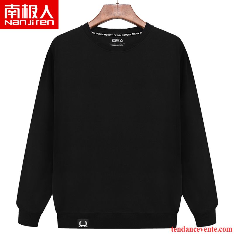 Sweatshirts À Carreaux Rouge Et Noir Noir Homme Longues Hoodies Col Rond Printemps L'automne Légère Pullovers Baggy Tendance Pure Pardessus Pas Cher