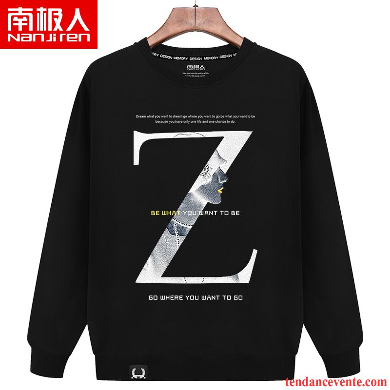 Sweatshirts À Carreaux Rouge Et Noir Noir Homme Longues Hoodies Col Rond Printemps L'automne Légère Pullovers Baggy Tendance Pure Pardessus Pas Cher