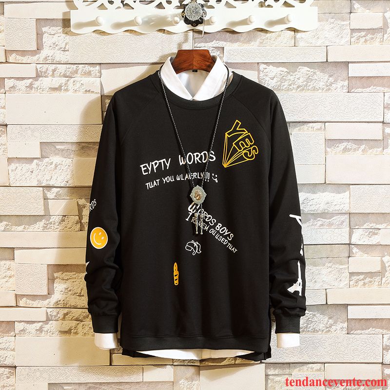 T Shirt Pour Homme Printemps Étudiant Fantaisie Hoodies Bleu L'automne Homme Une Veste Tendance Baggy Longues Rayé Chocolat