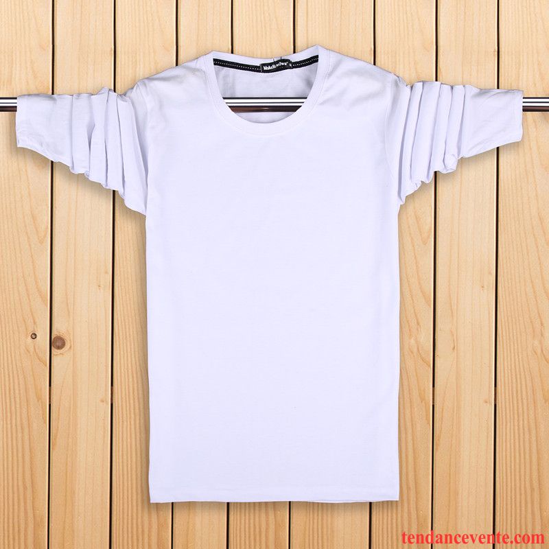 T Shirt Uni Pas Cher Baggy Coton Bio Une Veste Longues Taillissime Gris Homme Col Rond L'automne