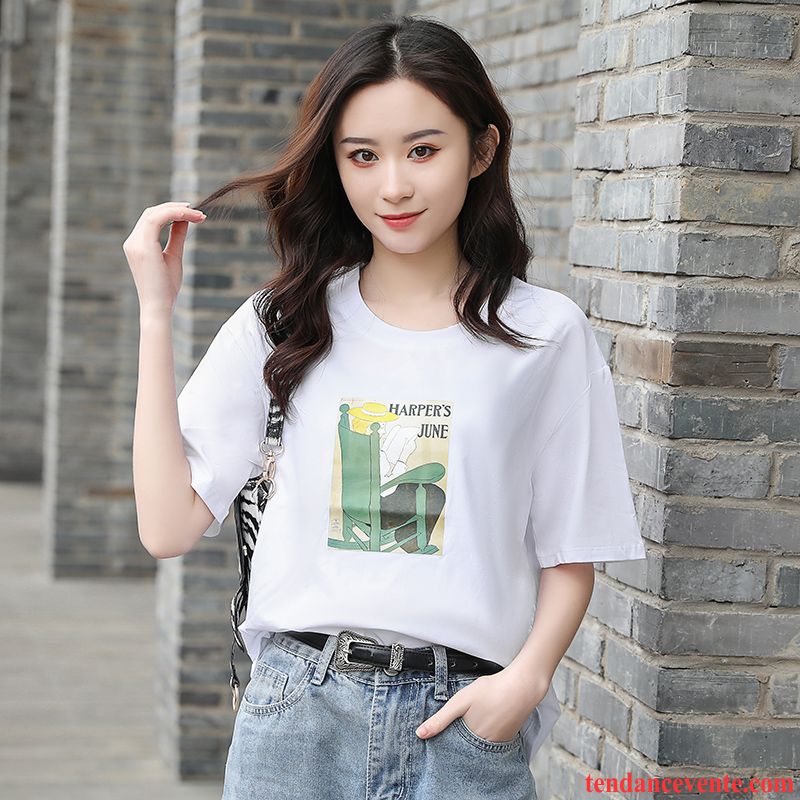 T-shirts Femme Courte Mince La Mode Une Veste Tendance Été Vert