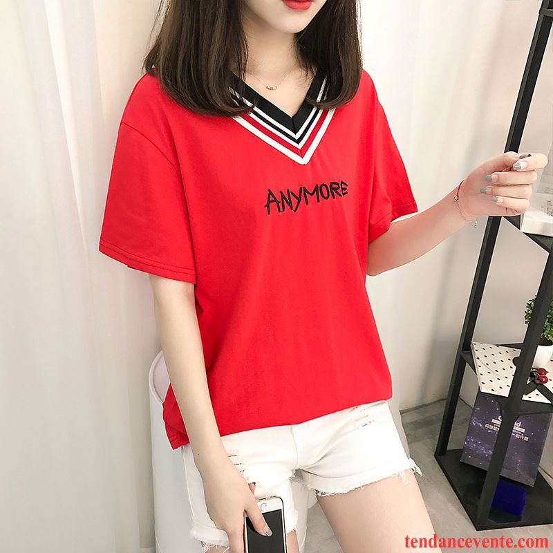 T-shirts Femme Tendance Baggy Une Veste Coton Bio Rayé Ultra Jaune