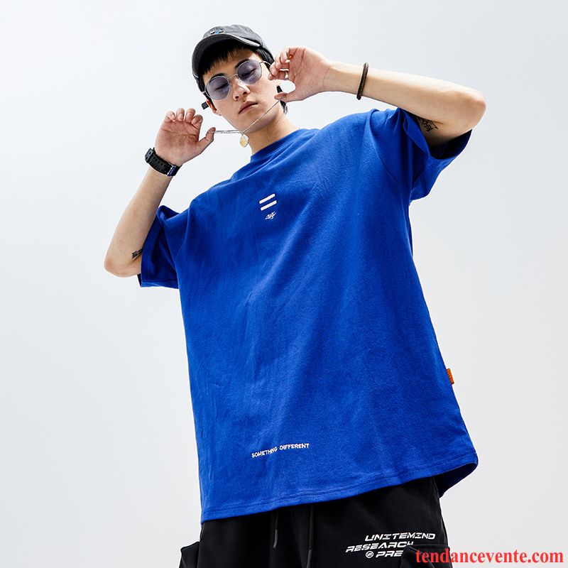 T-shirts Homme Taillissime Coton Bio Baggy Tendance Demi Manche Courte Rouge Gris