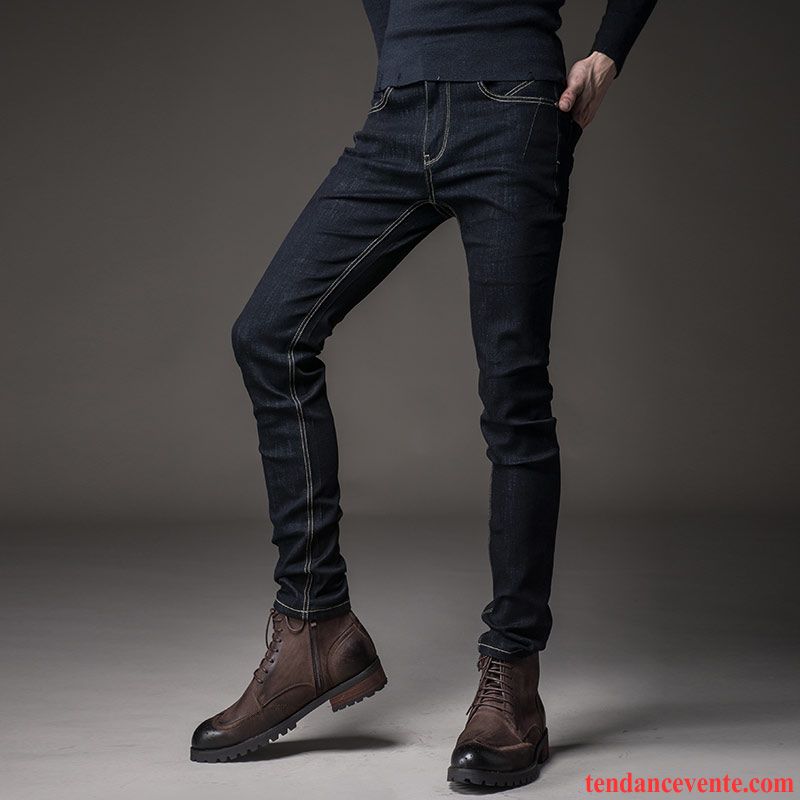 Taille De Pantalon Homme Pantalon Slim L'automne Homme Hiver Jeunesse Jambe Droite Renforcé Plus De Velours Pérou