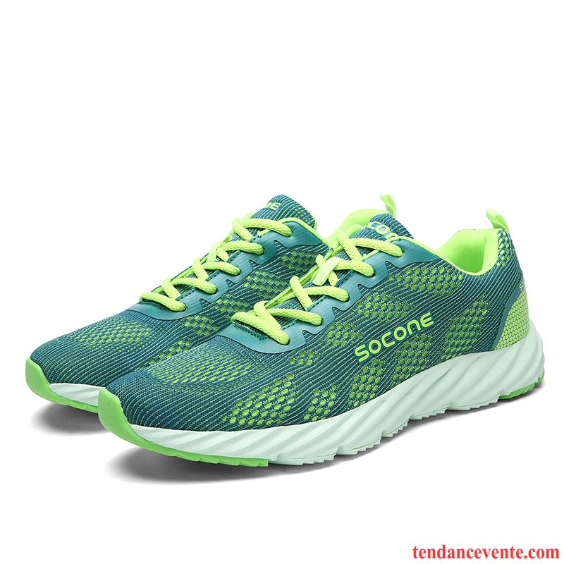 Vente De Chaussures De Running Authentique Chaussures De Voyage Respirant Le Jogging Chaussures De Course Fantaisie Léger Homme Étudiant Sport Écarlate