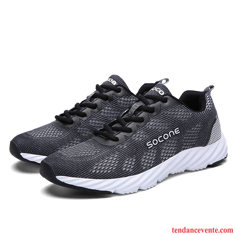 Vente De Chaussures De Running Authentique Chaussures De Voyage Respirant Le Jogging Chaussures De Course Fantaisie Léger Homme Étudiant Sport Écarlate