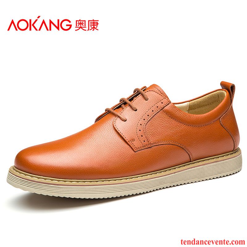 Vente En Ligne Chaussures Homme Angleterre Jeunesse Décontractée Chaussures De Conduite Homme Semelle Doux Tendance Cuir Véritable Printemps