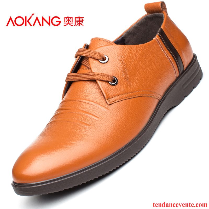 Vente En Ligne Chaussures Homme Angleterre Jeunesse Décontractée Chaussures De Conduite Homme Semelle Doux Tendance Cuir Véritable Printemps