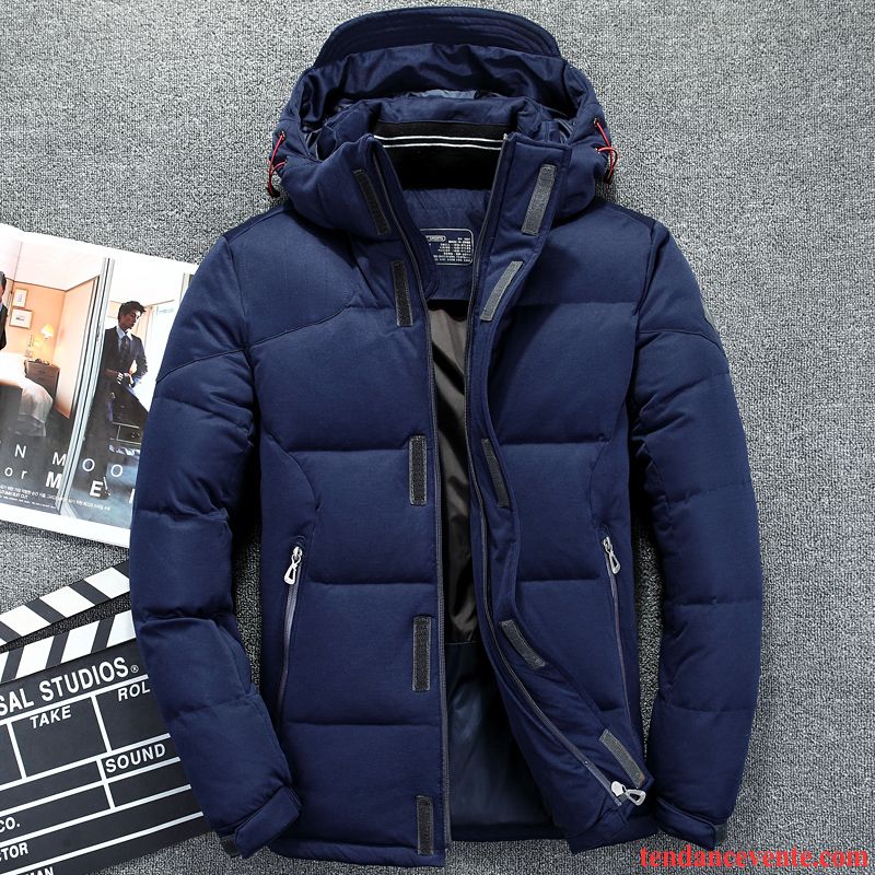 Veste Blanche Homme Longue Renforcé Vêtements D'hiver Baggy Rouge Pardessus Homme Chauds Pas Cher