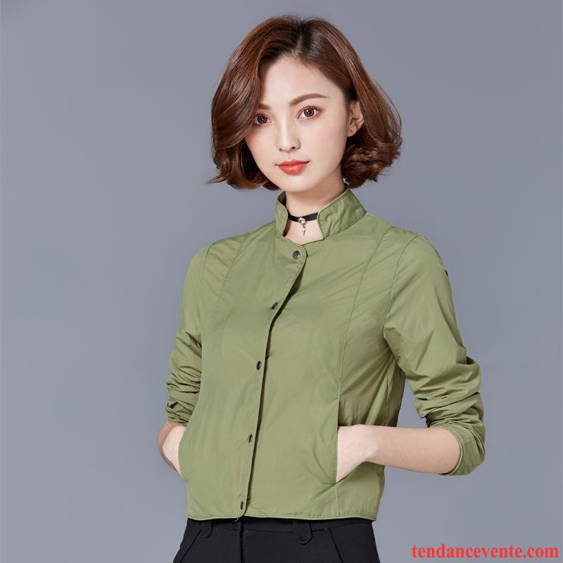 Veste D Hiver Femme Pardessus Veste Tous Les Assortis Une Veste Courte Mode Slim L'automne Printemps Femme Dames