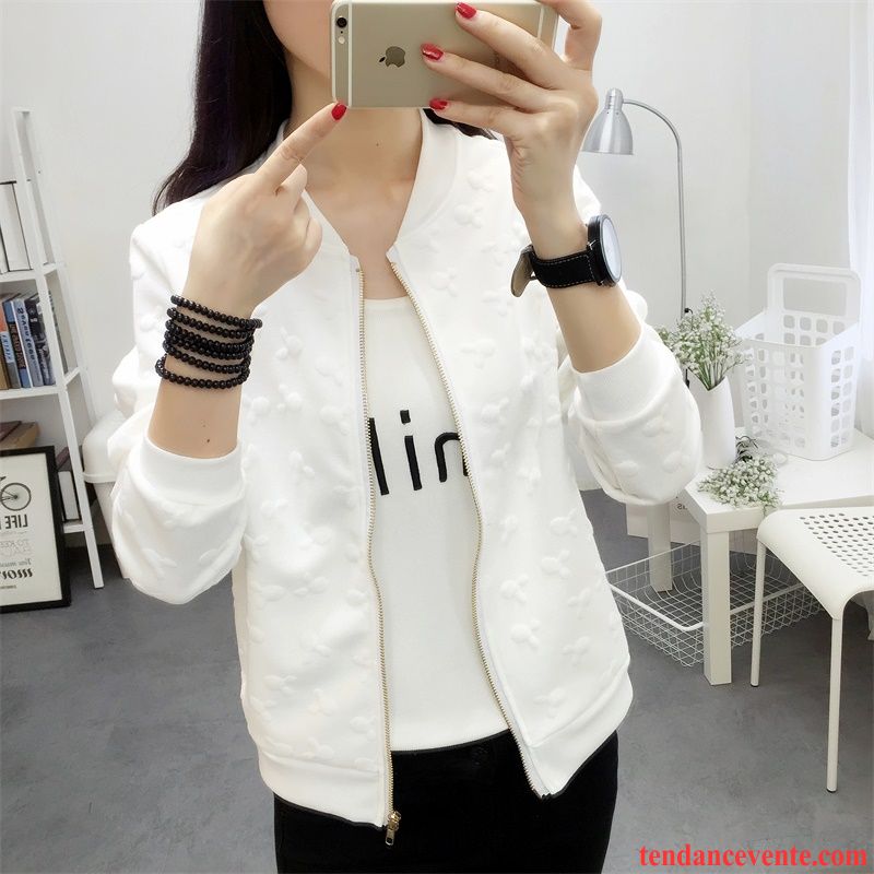 Veste De Marque Pour Femme Tendance L'automne Étudiant Longues Vêtements De Baseball Taillissime Printemps Pardessus Une Veste Courte Femme Baggy Lavande