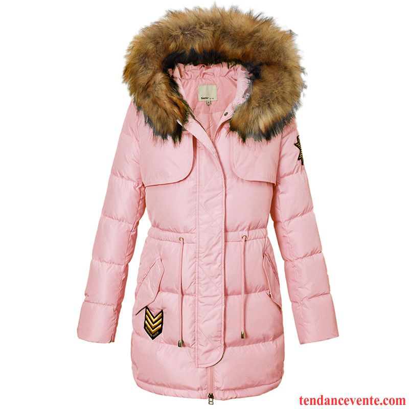 Veste Duvet Femme Dame Tendance Pardessus Capuche Chauds Longue Vêtements D'hiver Coupe-vent Baggy