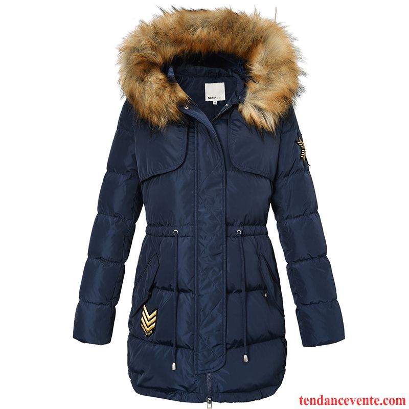 Veste Duvet Femme Dame Tendance Pardessus Capuche Chauds Longue Vêtements D'hiver Coupe-vent Baggy