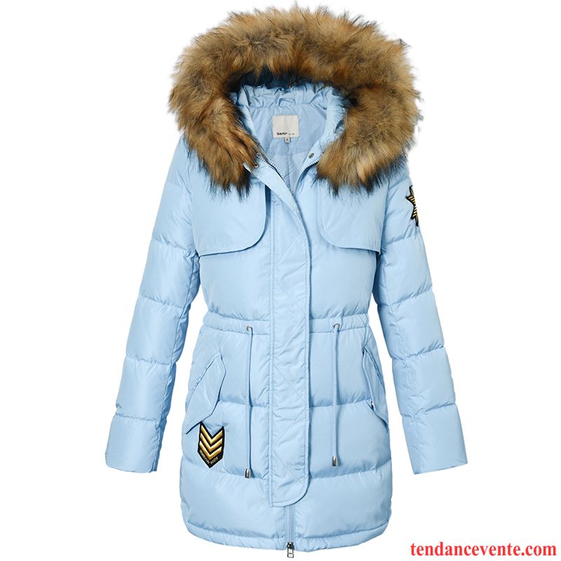 Veste Duvet Femme Dame Tendance Pardessus Capuche Chauds Longue Vêtements D'hiver Coupe-vent Baggy